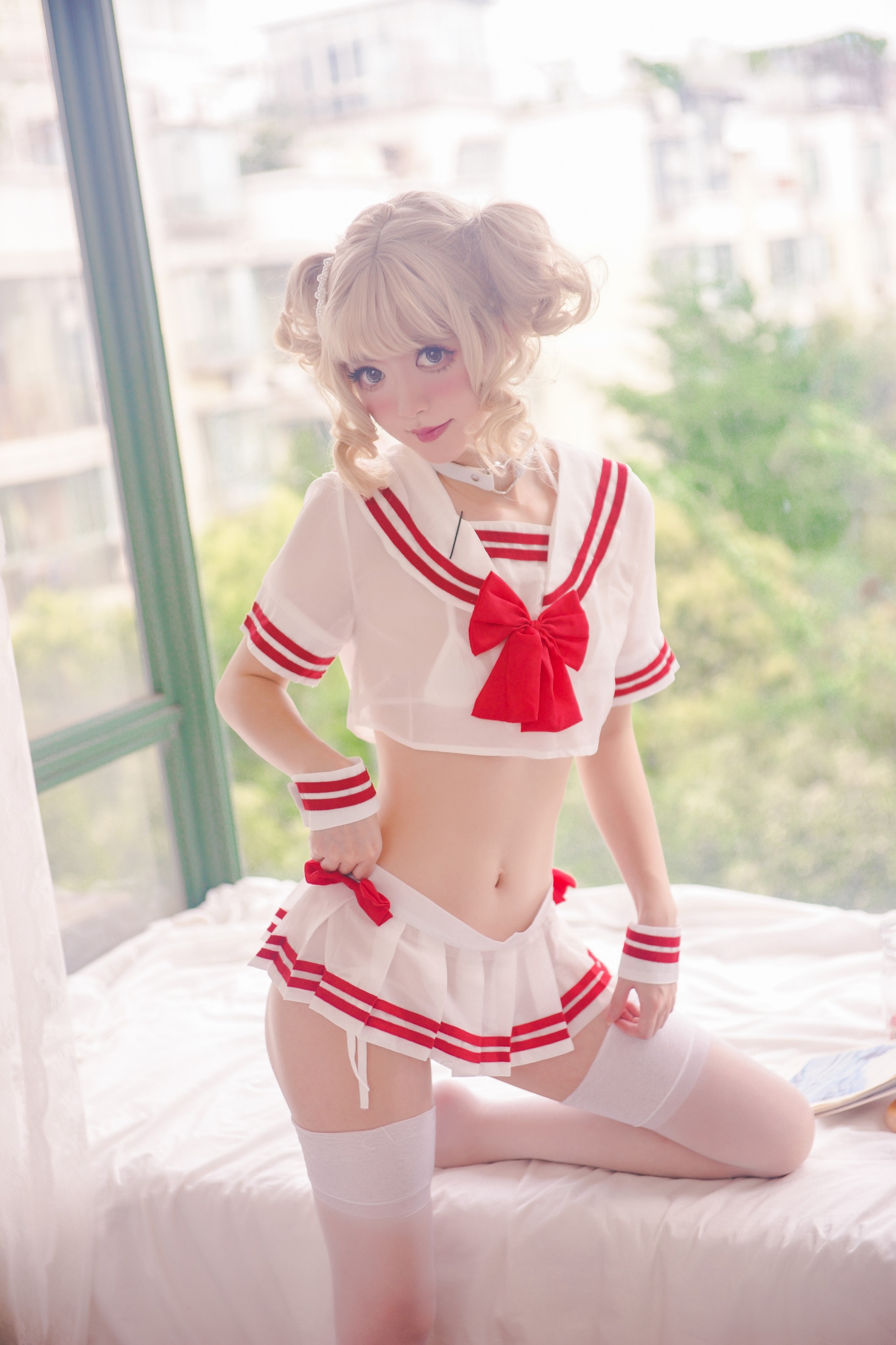 图片[1]-趴趴捣蛋陌 – NO.008 红白JK [40P]-XikXak
